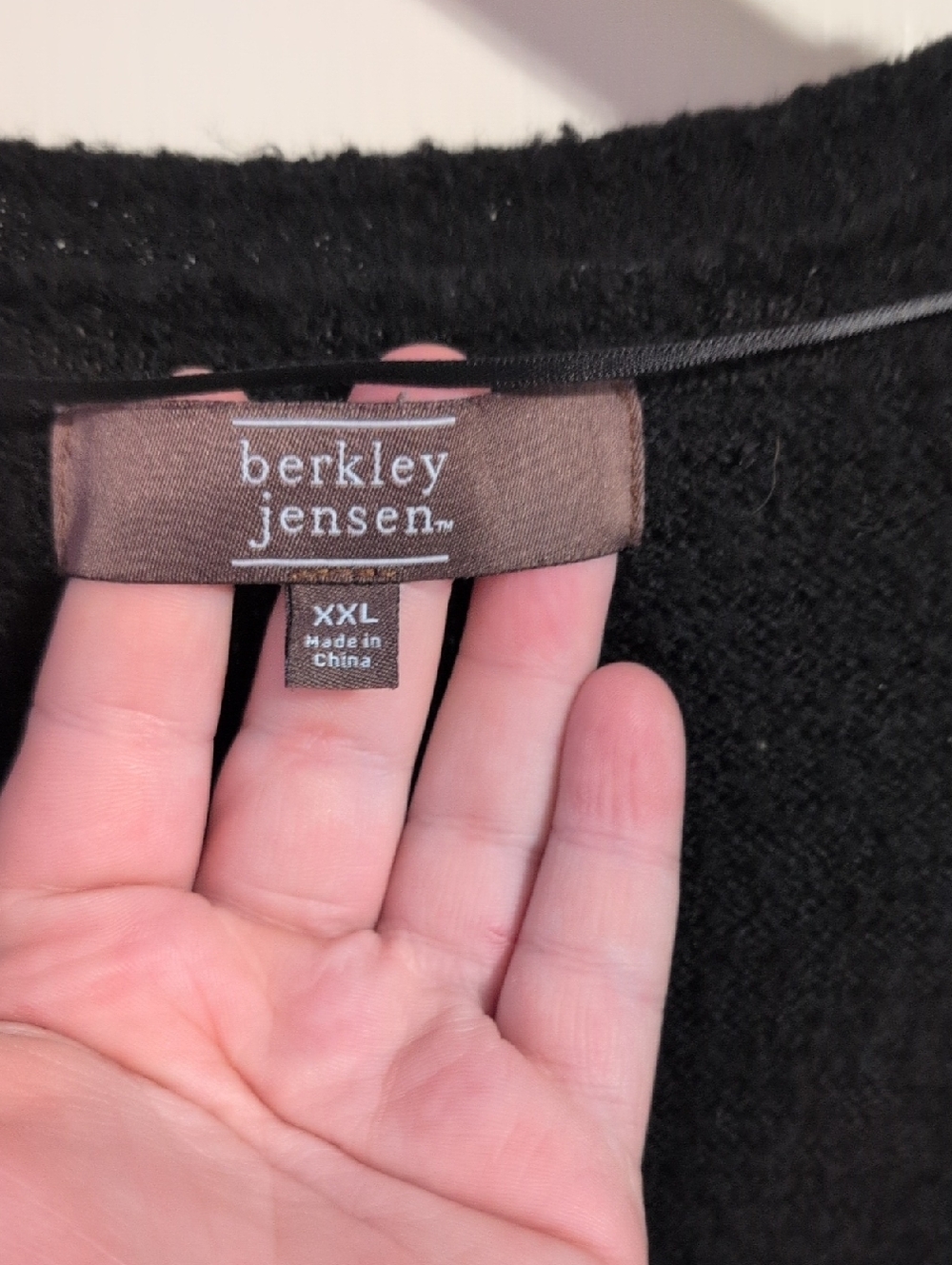 Berkley Jensen Women’s Black Sweater Cardigan